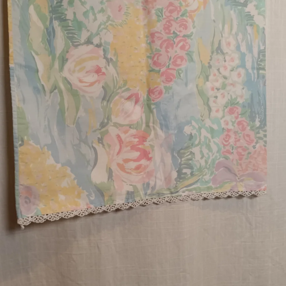 VTG Martex Atilier Claude Monet Water Lilies Floral King Pillow Cases *PAIR*